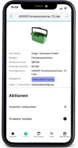 Example images of the Inventory ONE application