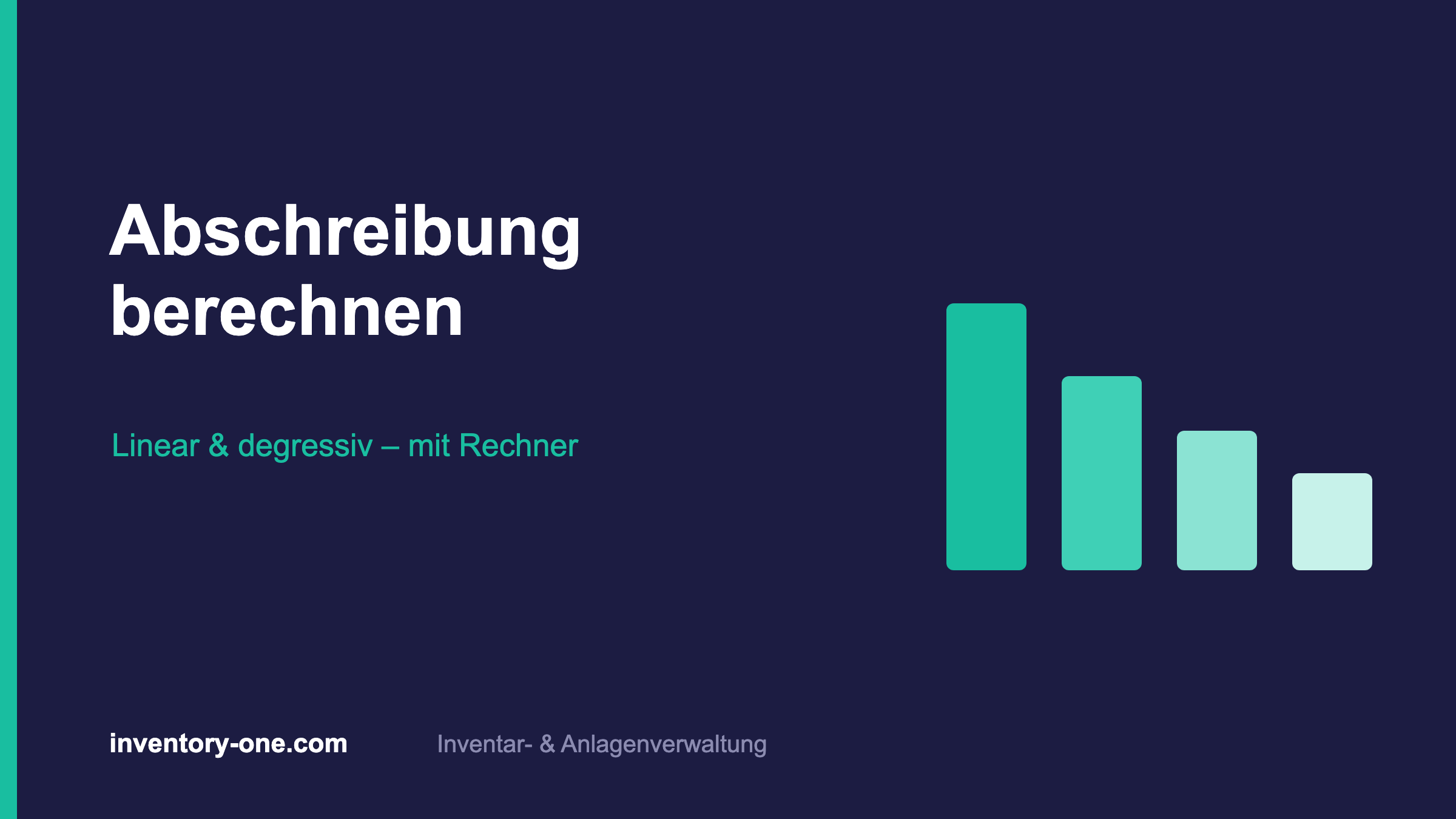Abschreibung berechnen: linear & degressiv (mit Beispiel)
